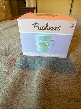 Pusheen Mint Green Ceramic Mug - The Lazy Club 15 oz